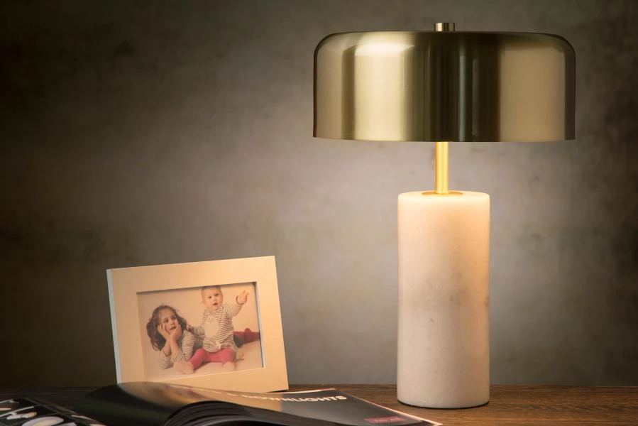 Lucide MIRASOL - Lampe de table - Ø 25 cm - 3xG9 - Blanc - ambiance 2